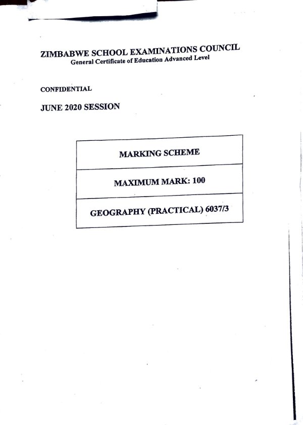 First page of zimsegggttttyc-a-lgttd54regegevel-geography-paper-3-june-2020-marking-scheme-vghreqj (2)