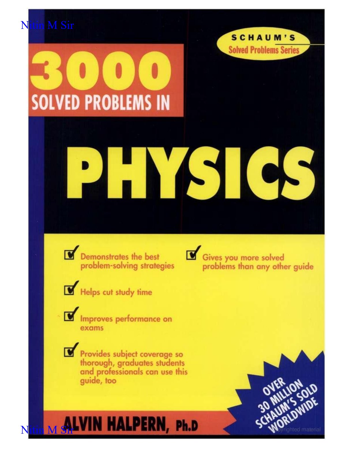 First page of 3000 Solved Problems in Physics