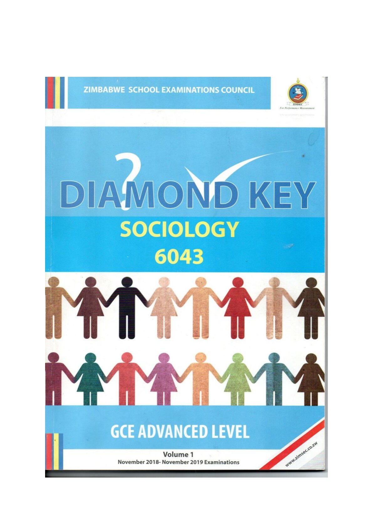 First page of A-Level Sociology Diamond key Study Guide