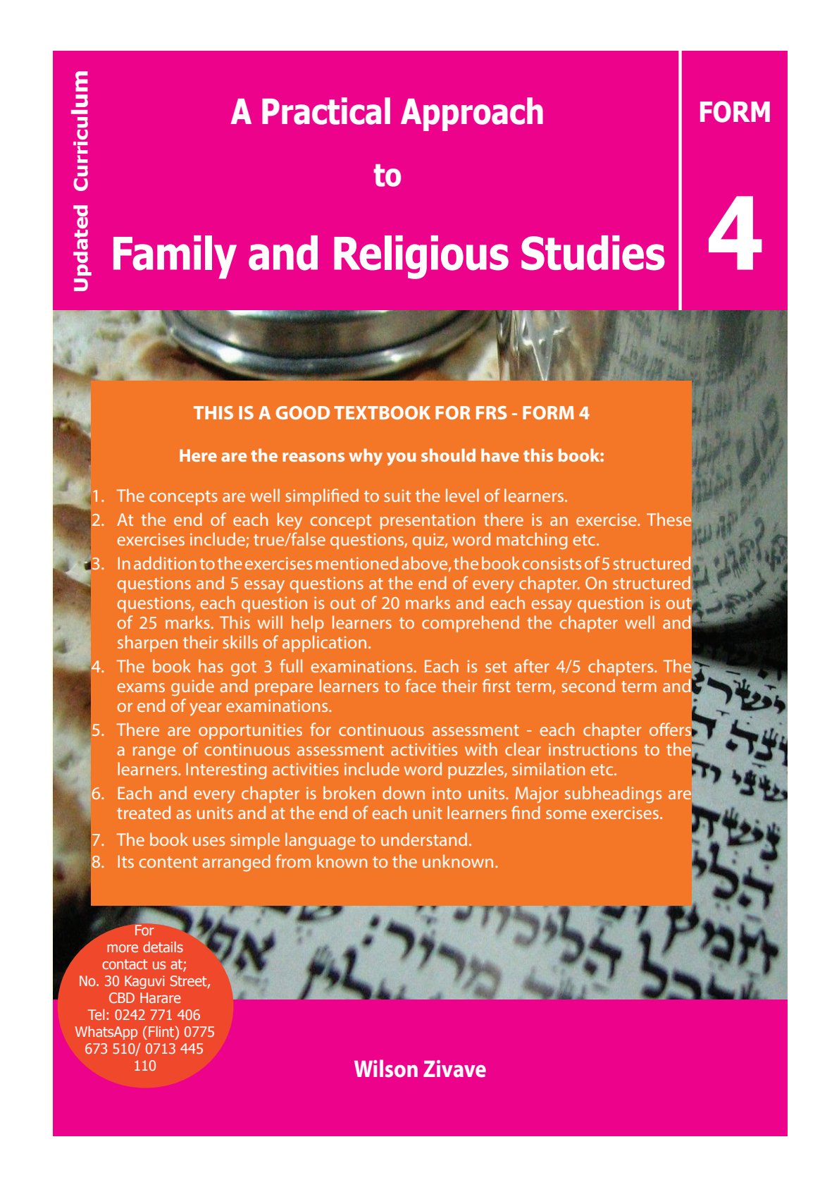 First page of A Practical Approach to Family and Religious Studies Form 4 Family and Religious Studies O-Level