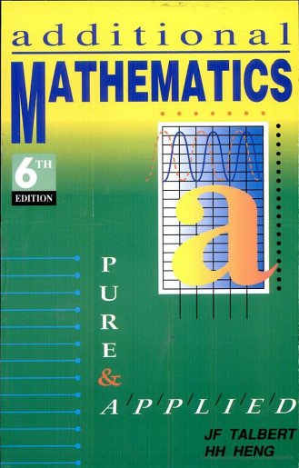First page of Additional Mathematics: Pure and Applied Additional Mathematics O-Level