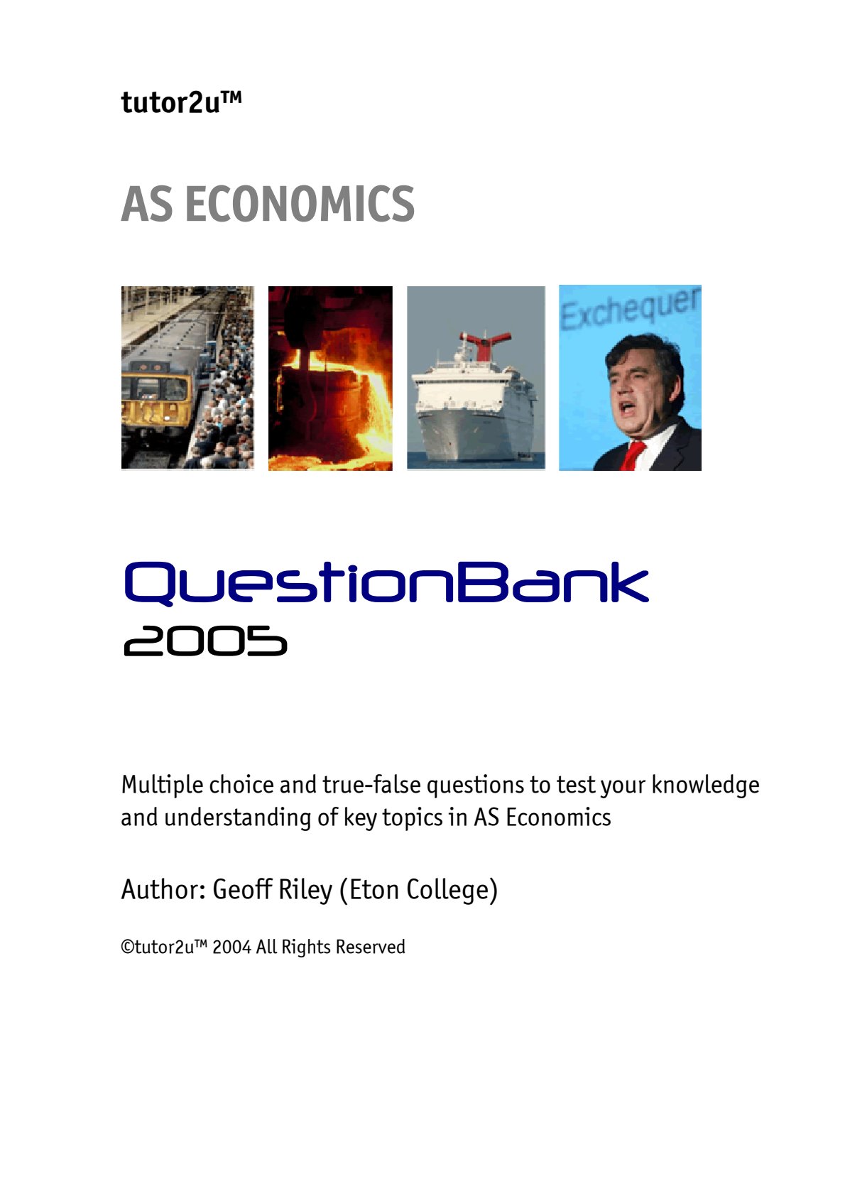 First page of AS-Level Economics Revision Pack Zimbabwe