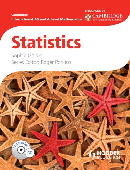 First page of Cambridge International AS and A Level Mathematics Statistics Mathematics-Level