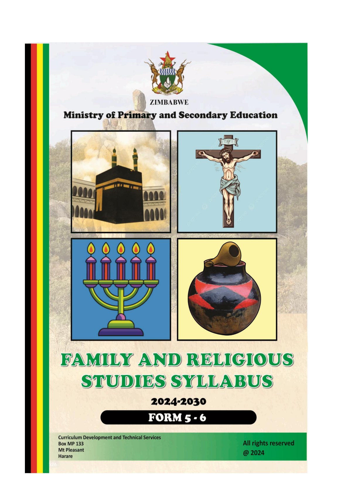 First page of Family and Religious Studies Syllabus 2024-2030