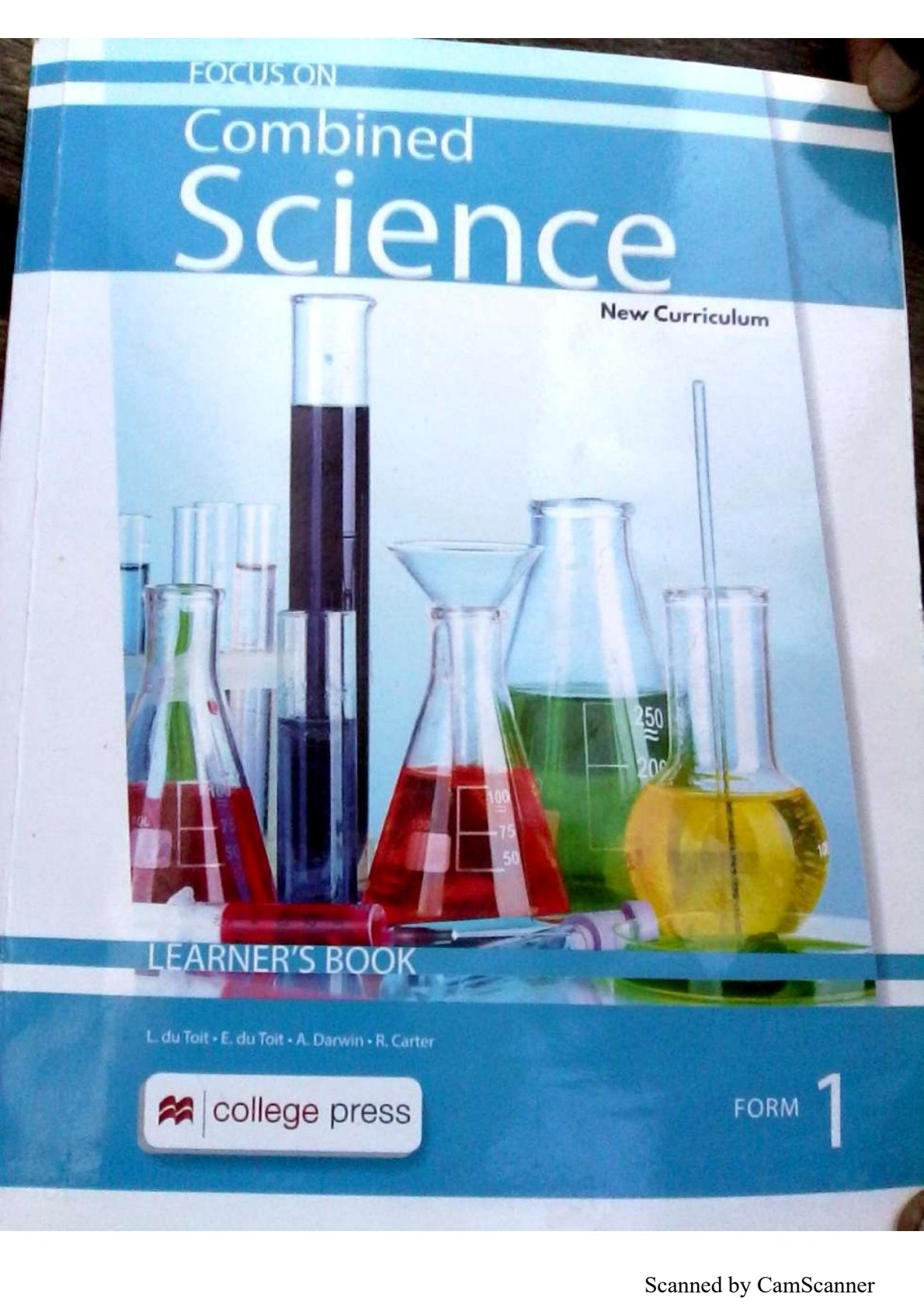 First page of Focus on Combined Science Book 1 Combined Science O-Level