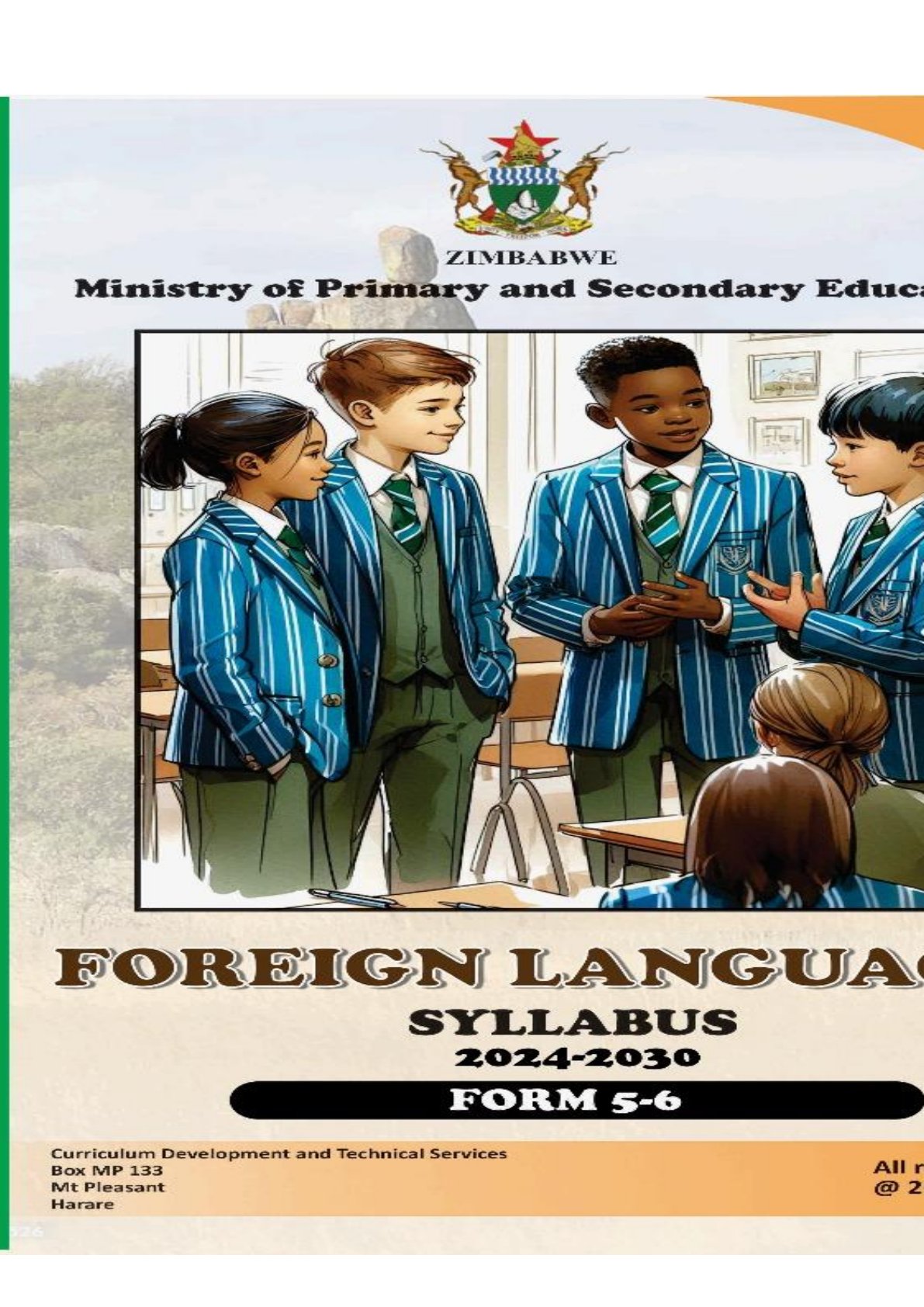 First page of Foreign Languages Syllabus