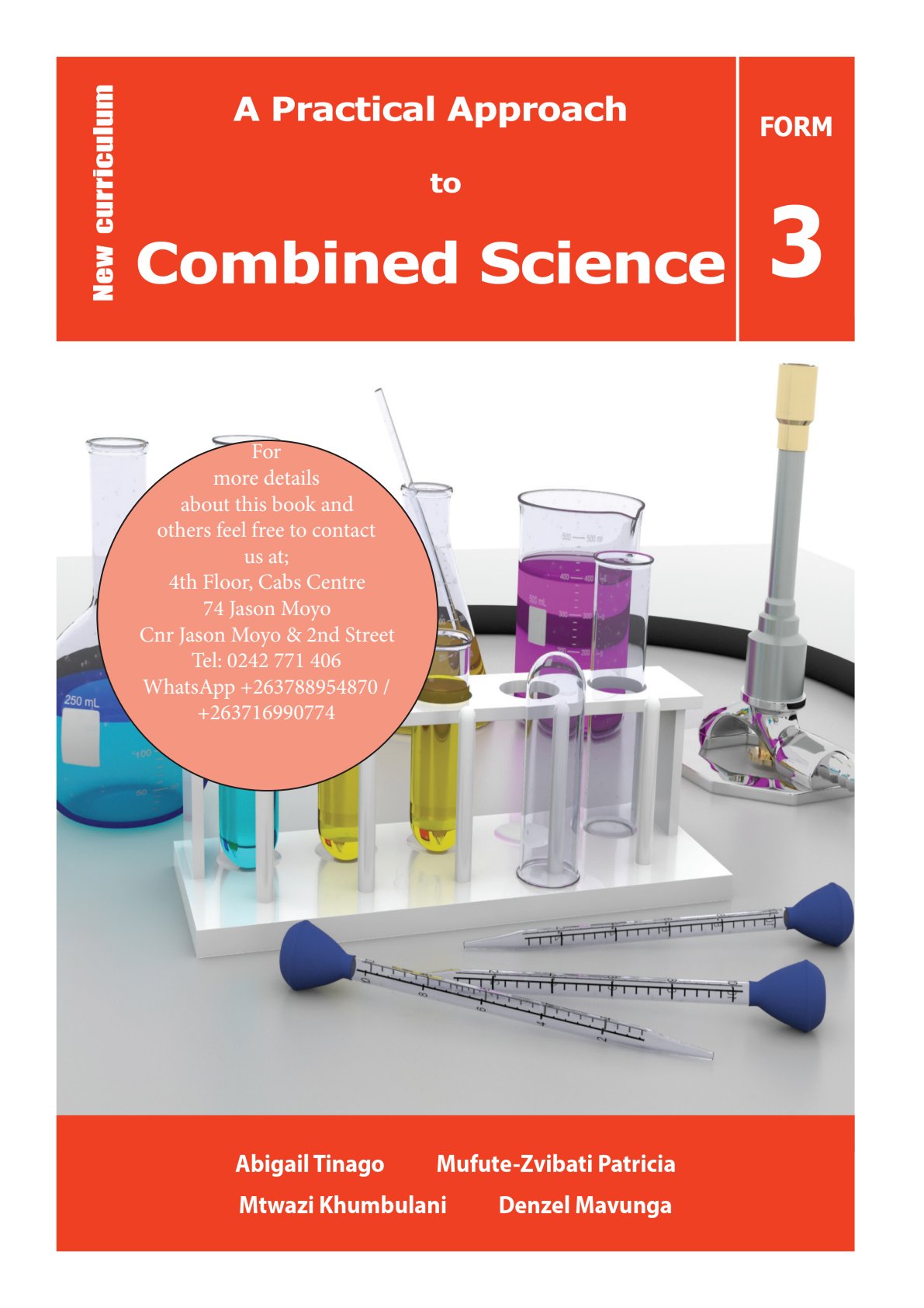 First page of Form 3 Combined Science: A Practical Approach