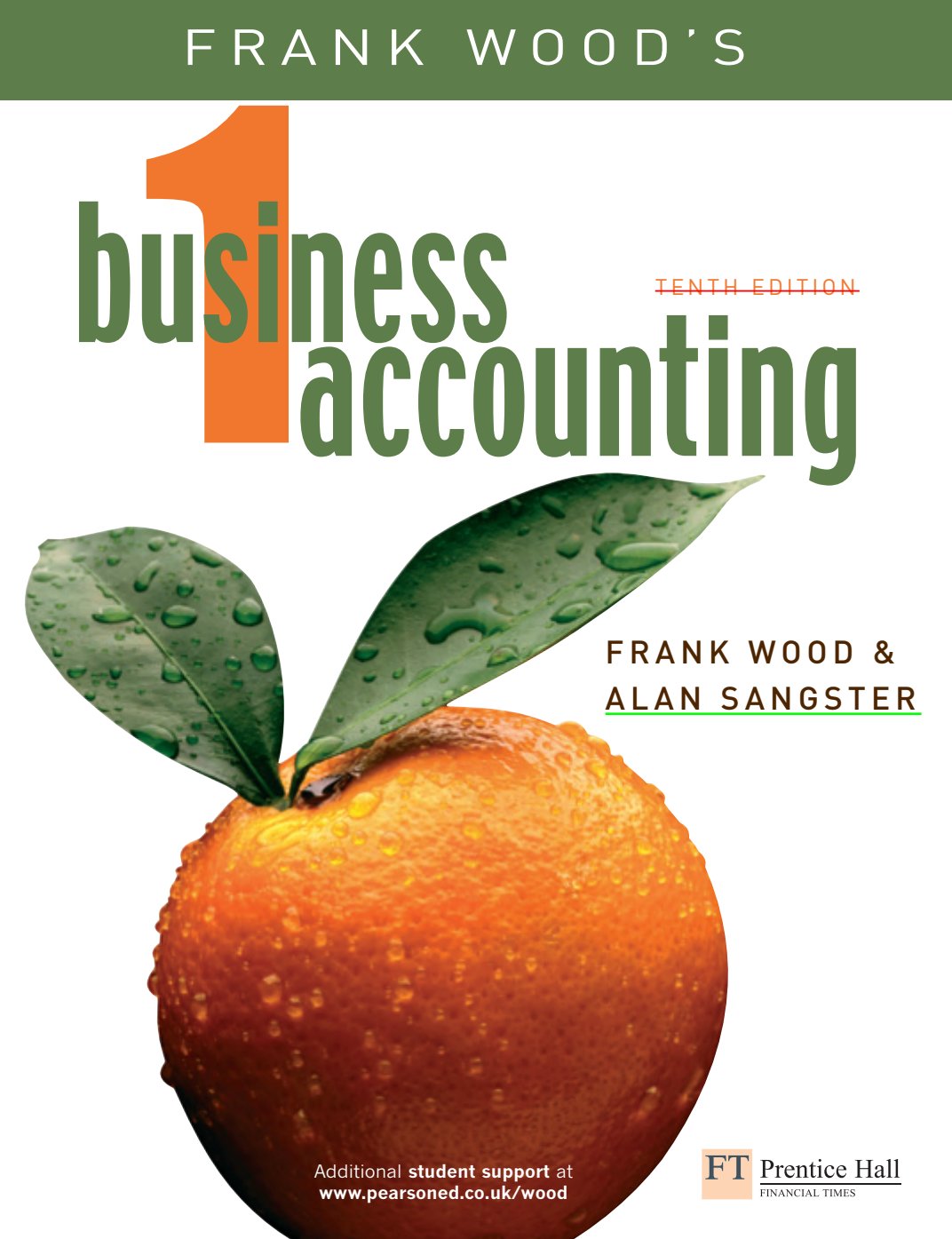 First page of Frank Wood's Accounting Principles of Accounts Secondary