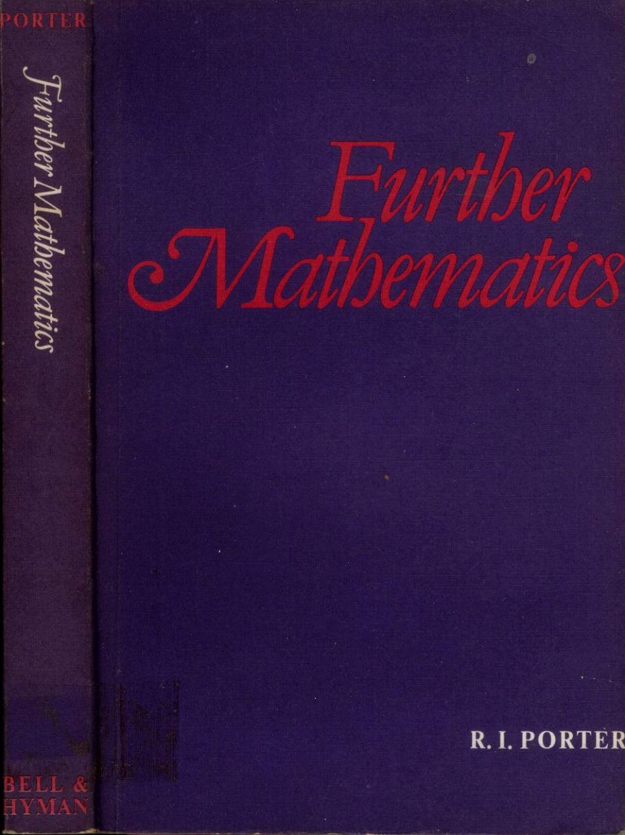 First page of Further Mathematics Further Mathematics Secondary