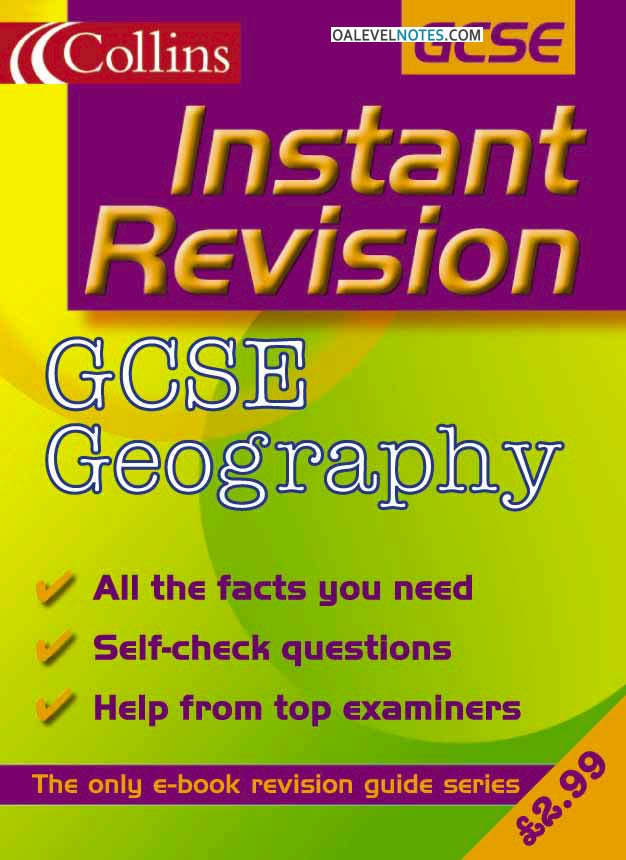 First page of Geography Instant Revision