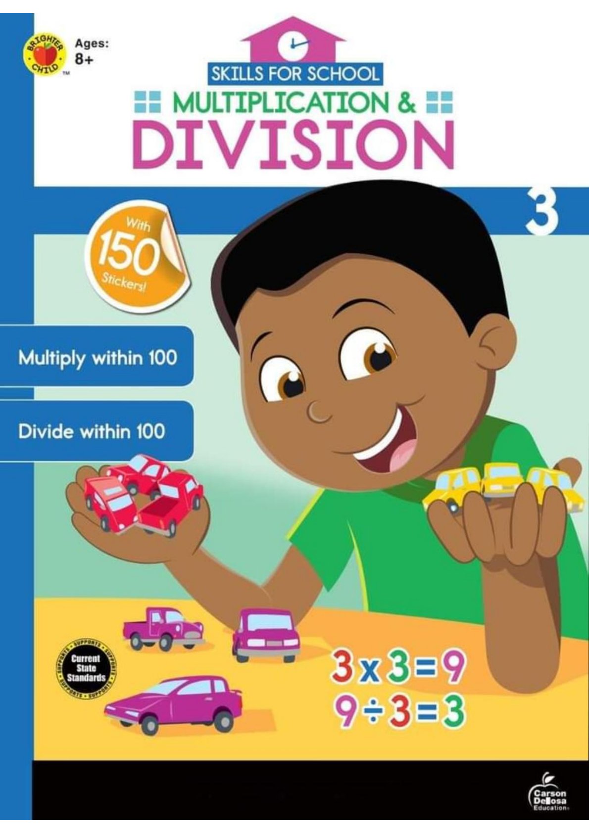 First page of Grade 3 Mathematics Multiplication and Division Worksheet Zimbabwe