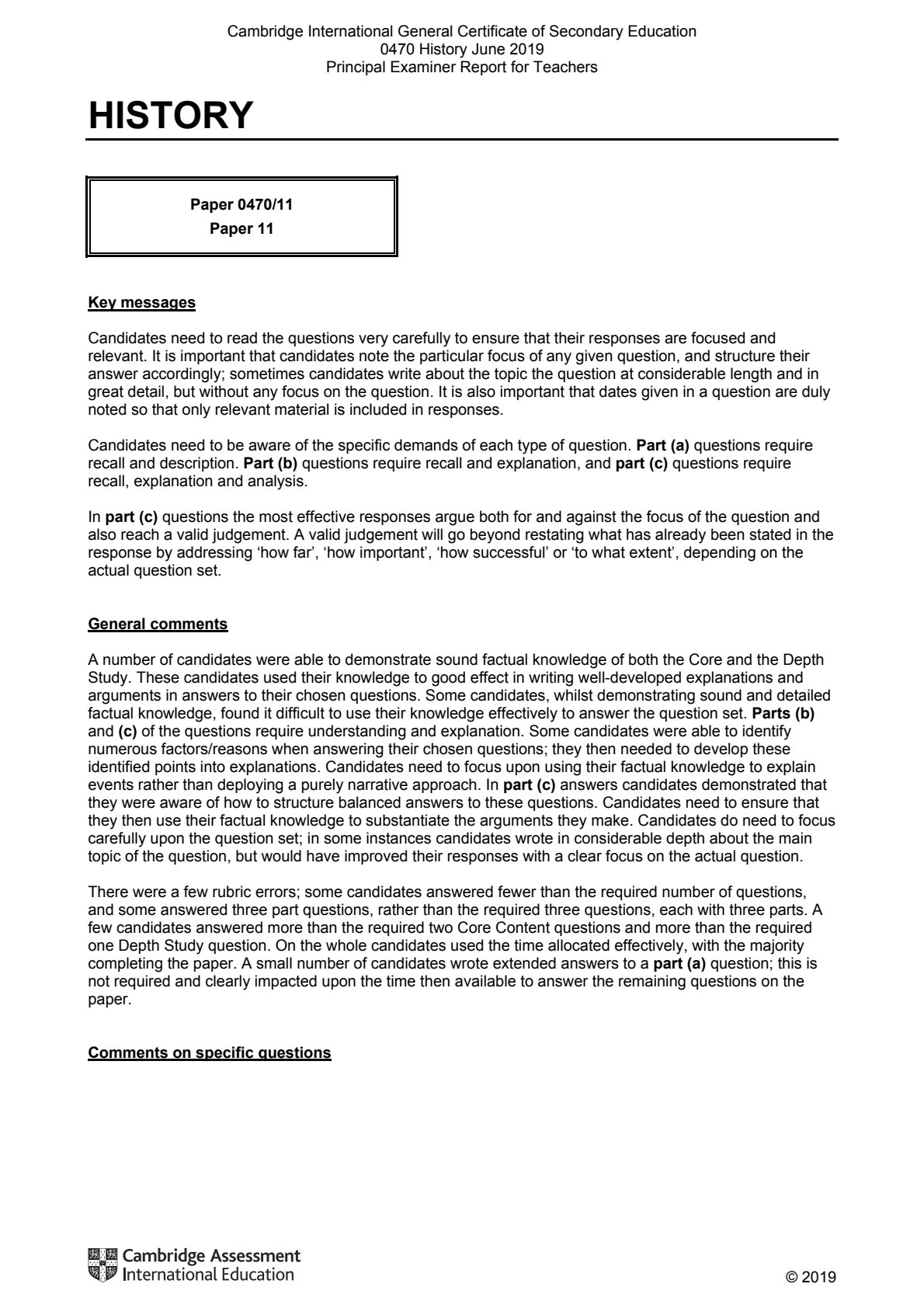 First page of IGCSE History Notes Zimbabwe