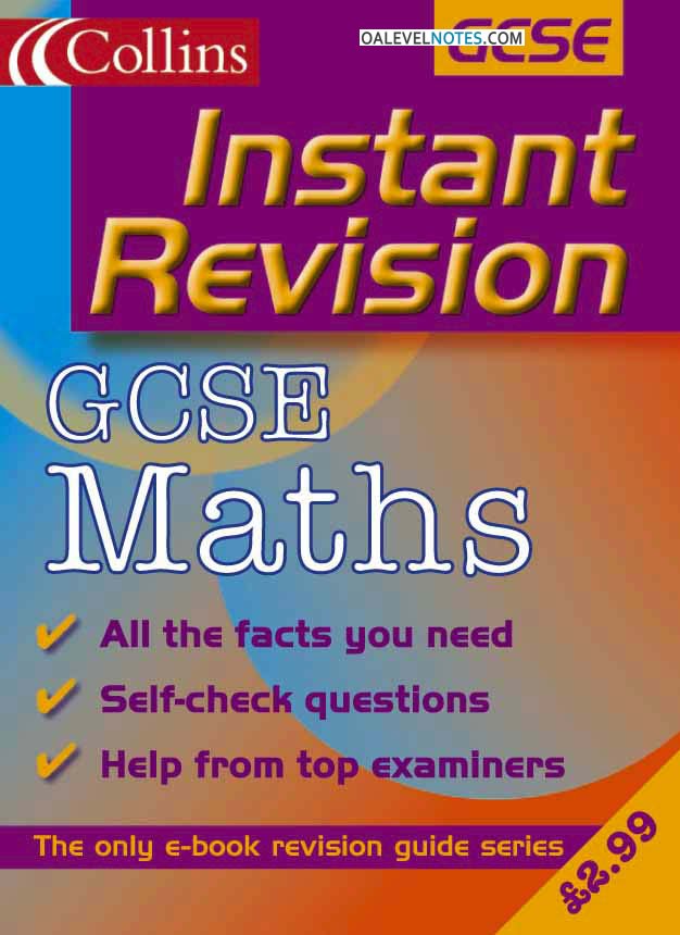 First page of Instant Revision Maths