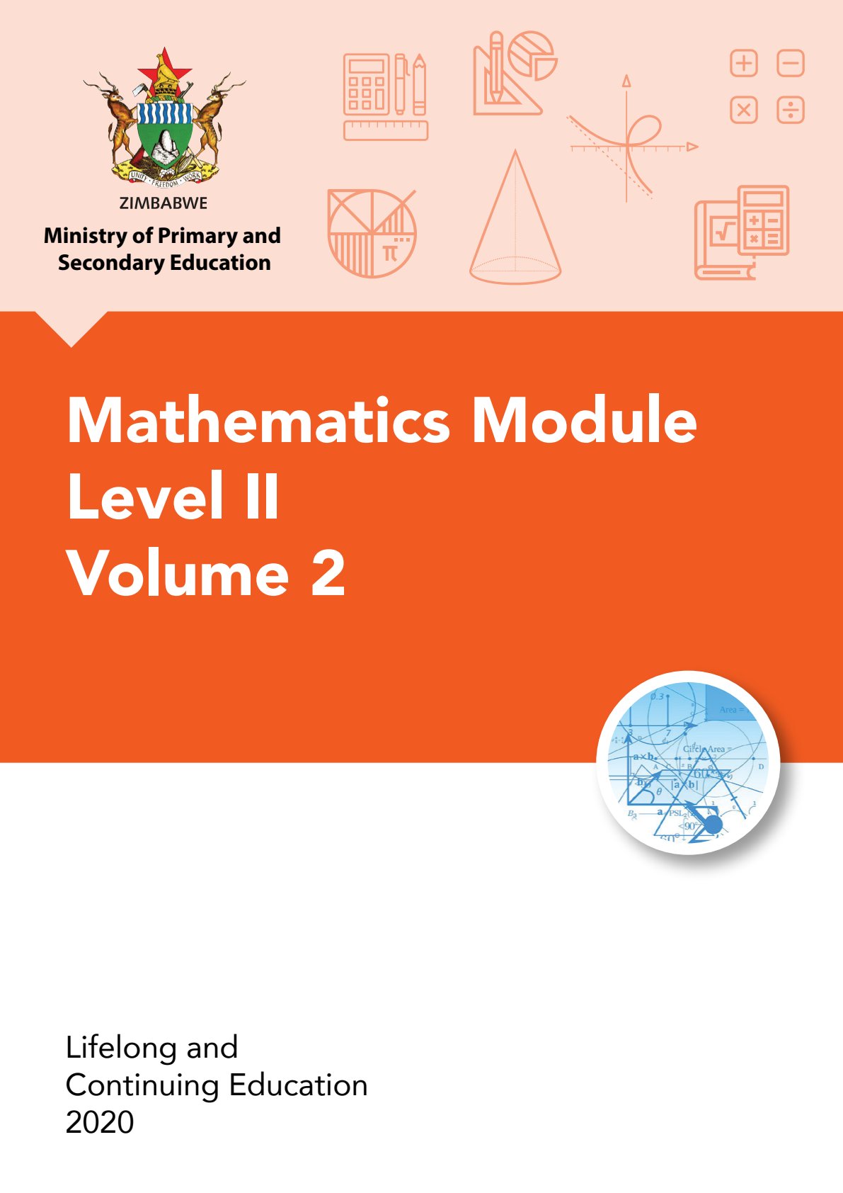 First page of Mathematics Module Level II Volume 2 Mathematics Level II