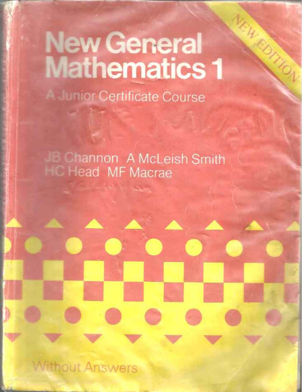 First page of New General Mathematics 1 Mathematics Junior Certificate