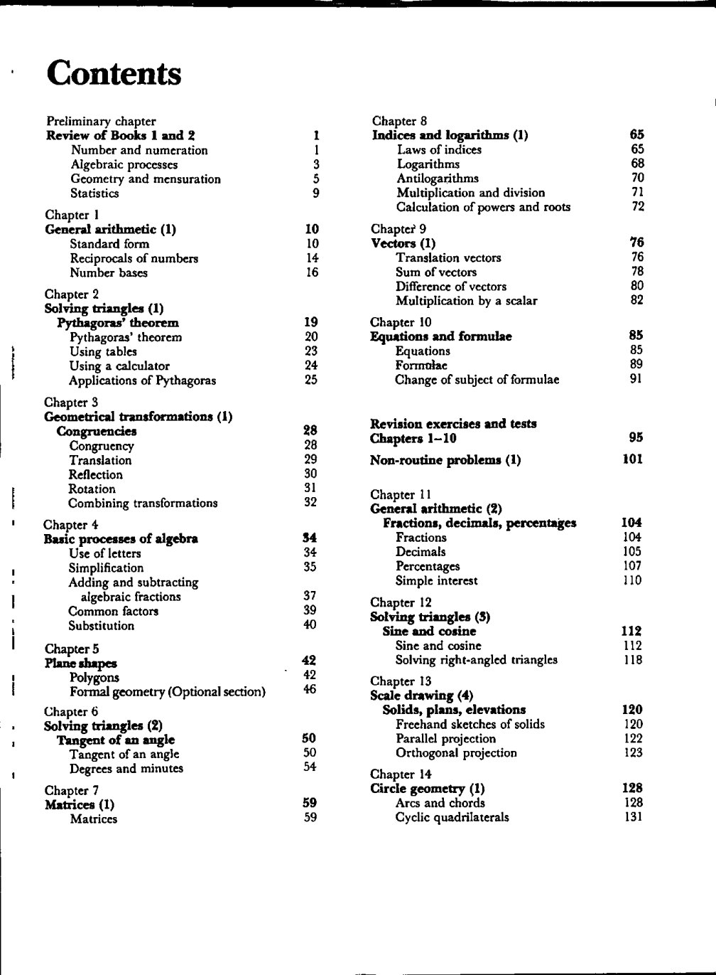 First page of New General Mathematics Book 3 Mathematics Form 3