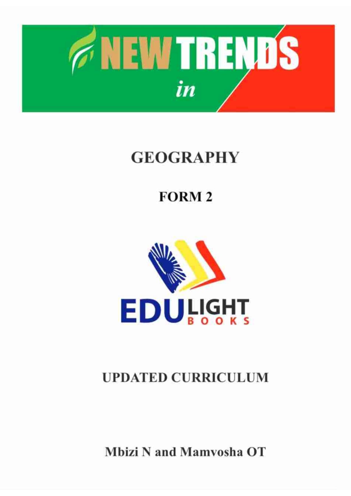First page of New Trends in Geography Form 2 Geography Form 2