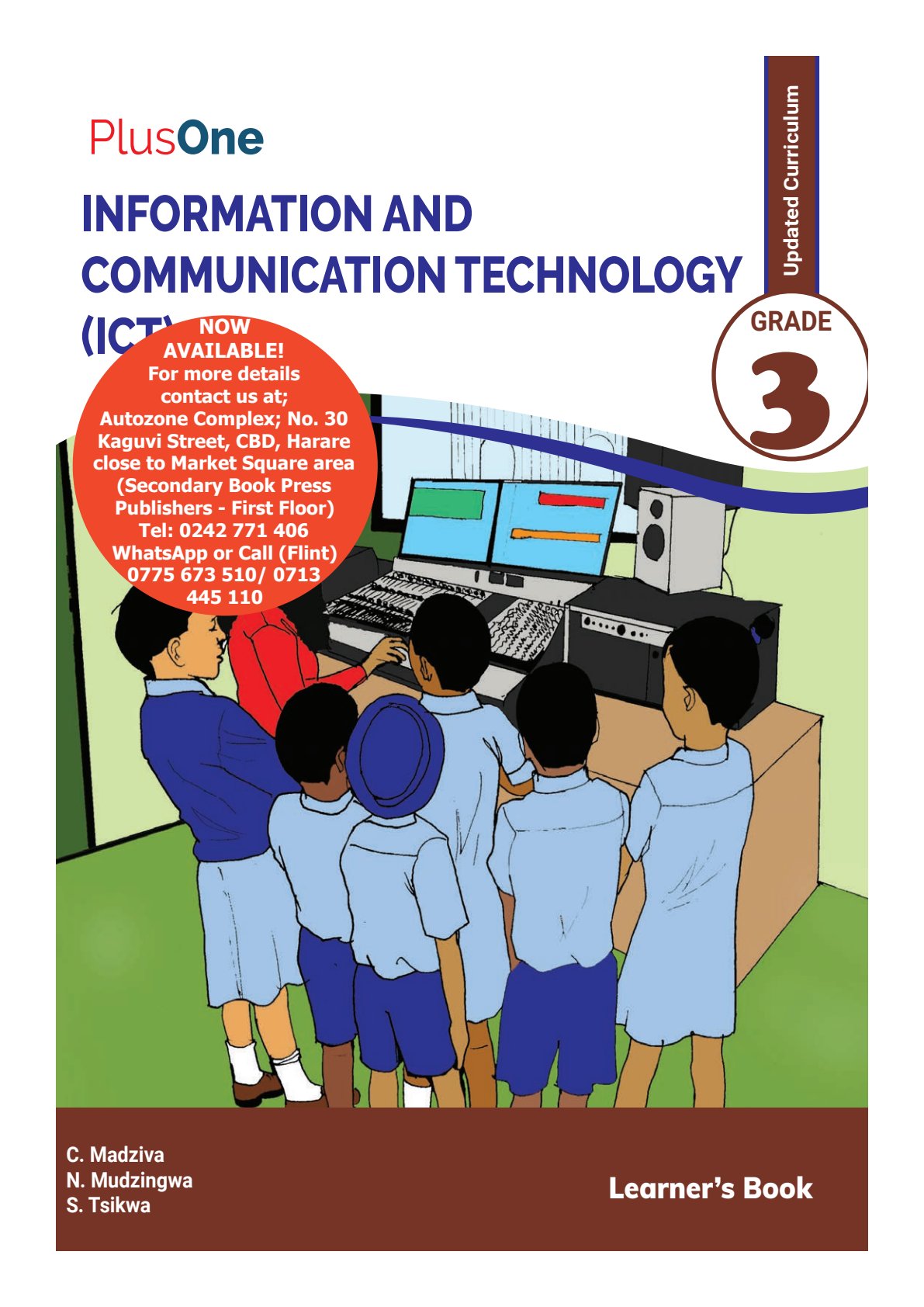 First page of PlusOne Information and Communication Technology Learner's Book Information and Communication Technology Grade 3