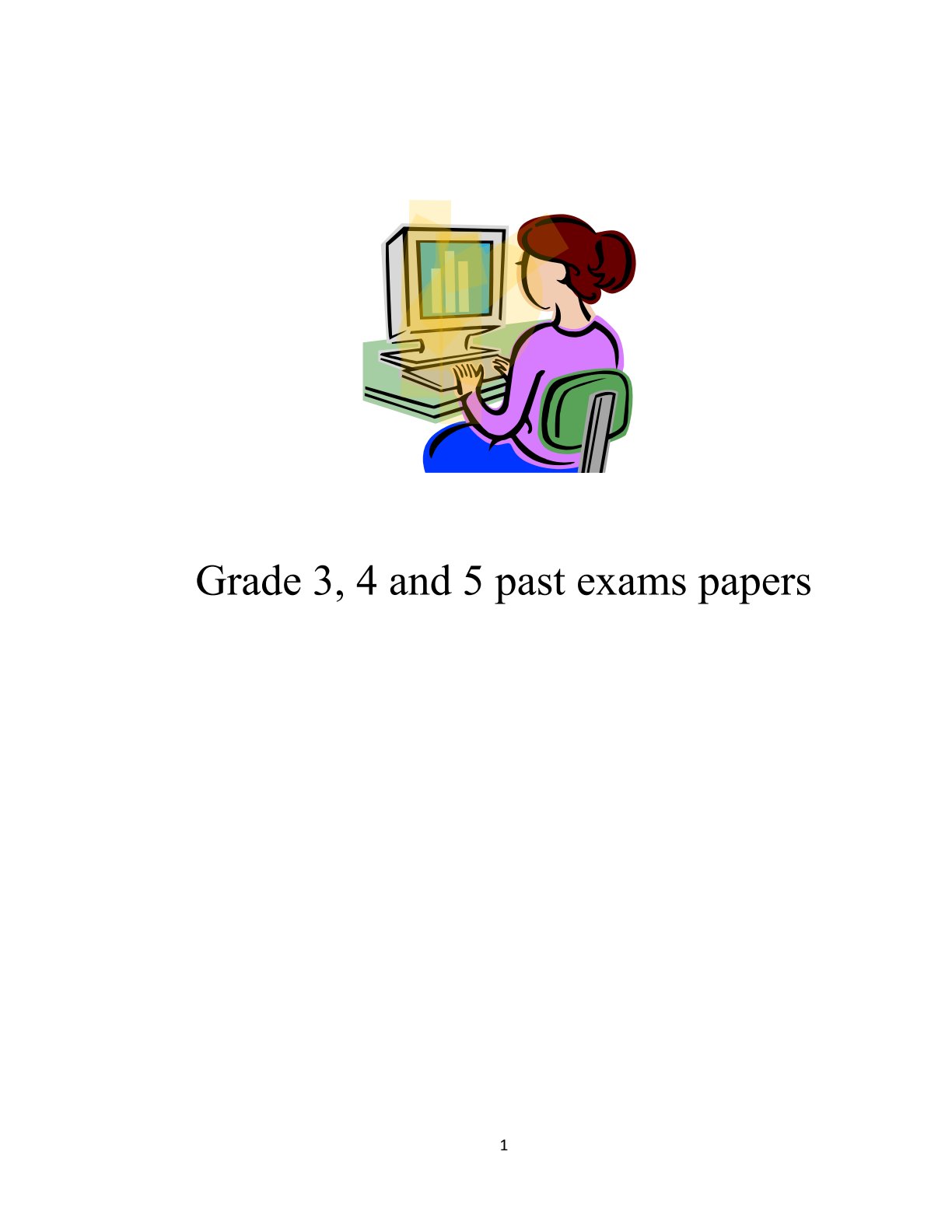 First page of Primary Information and Communication Technology Revision Pack Zimbabwe