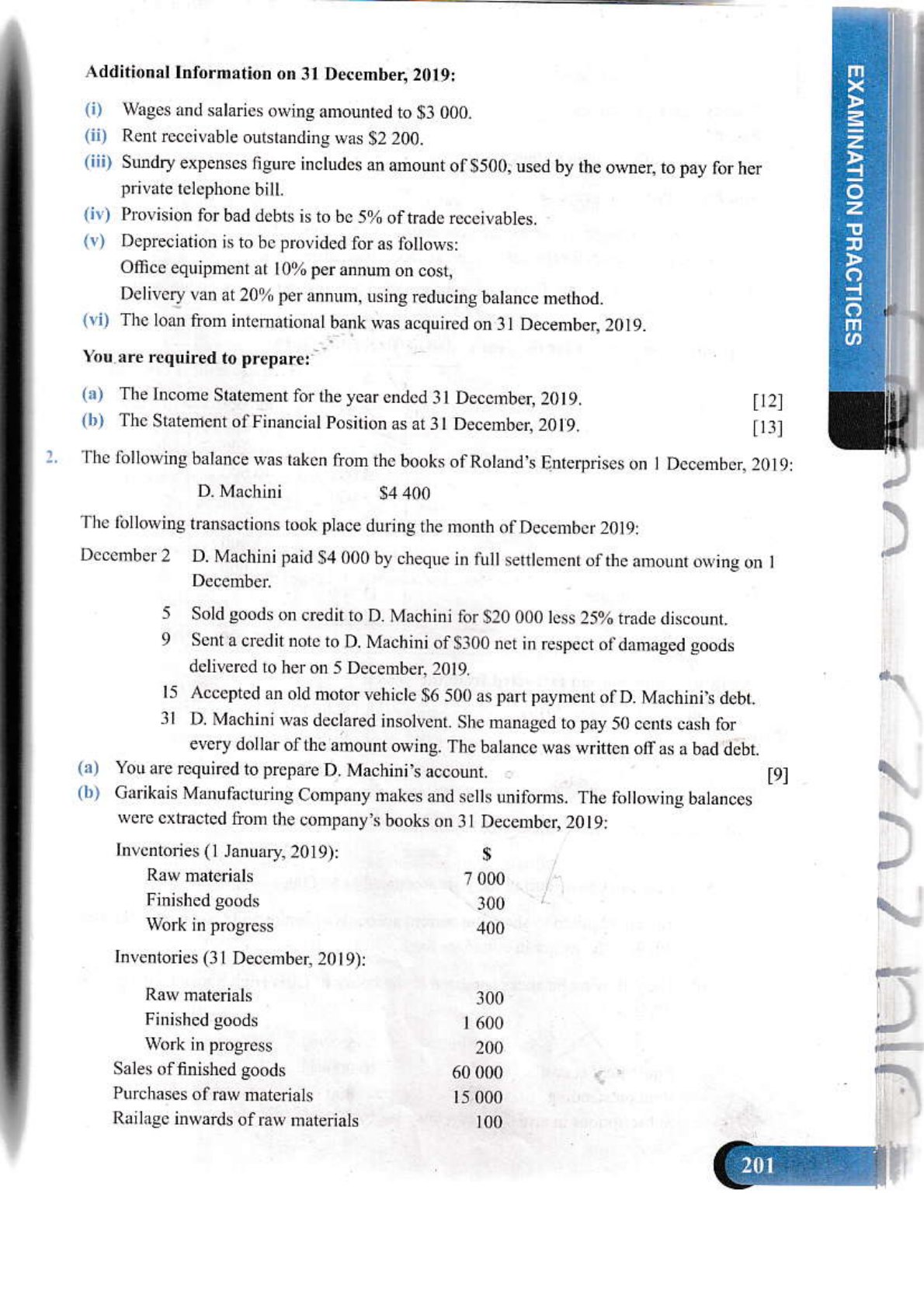 First page of Principles of Accounting - A Practical Approach - O Level Revision