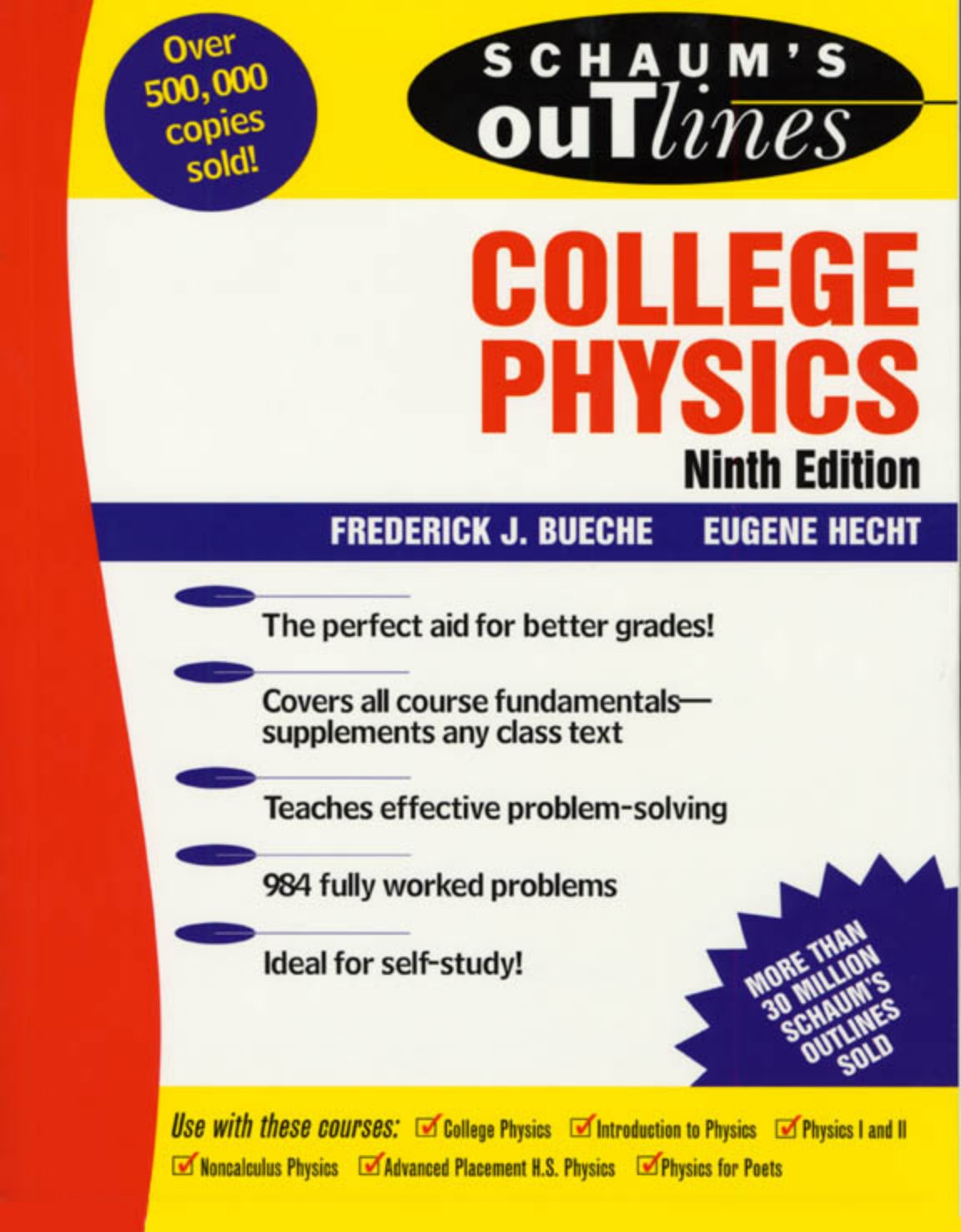 First page of Schaum's Outline of College Physics Physics Tertiary