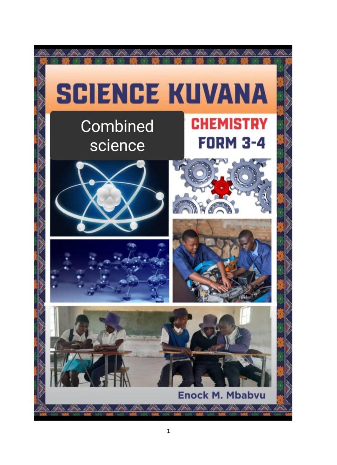 First page of Science Kuvana Combined Science Chemistry Form 3-4