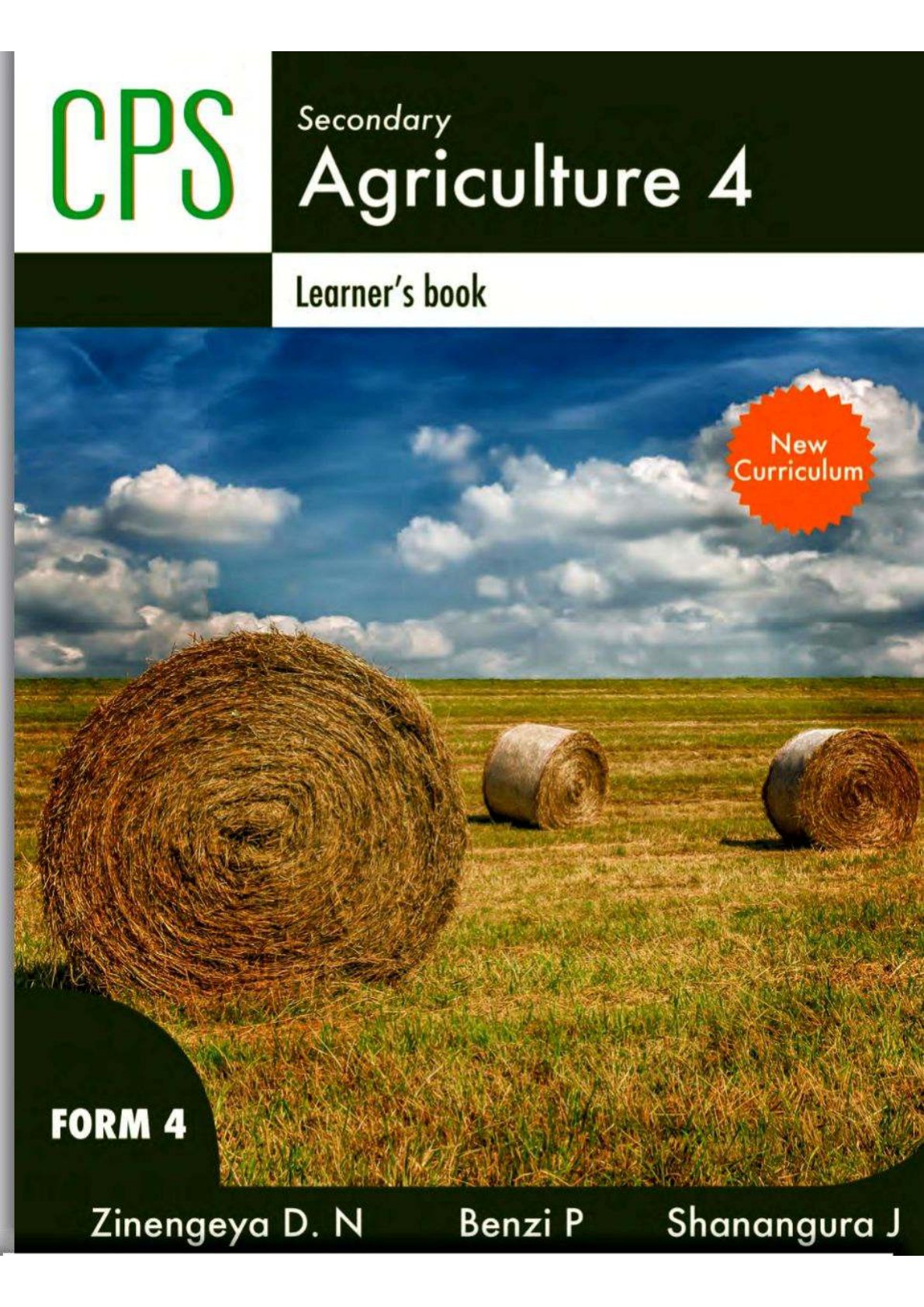 First page of Secondary Agriculture 4 Learner's Book Agriculture Form 4
