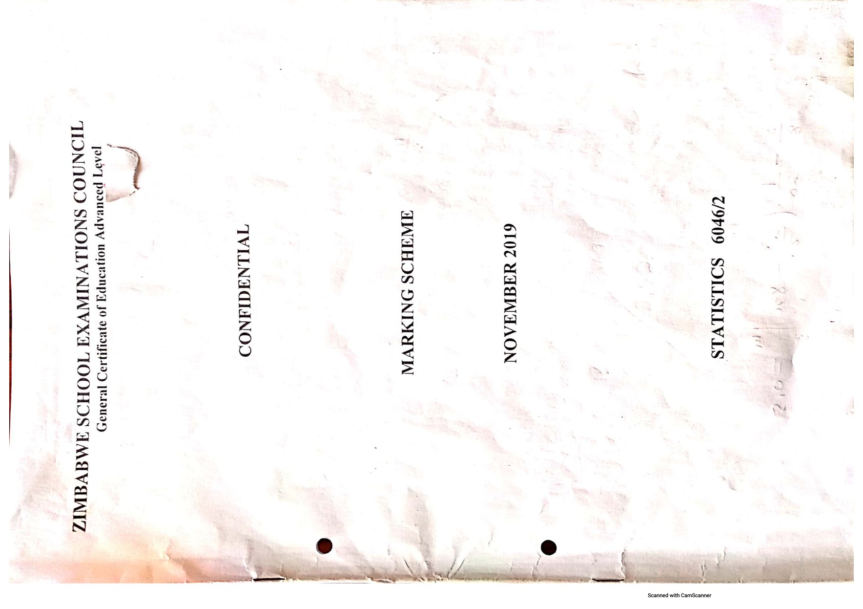 First page of StatsNov2019P2Ms.pdf