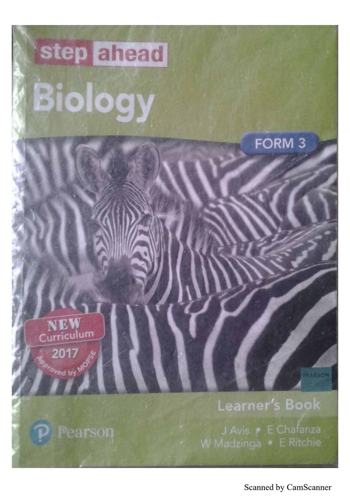 First page of Step Ahead Biology Form 3 Learner's Book Biology Form 3
