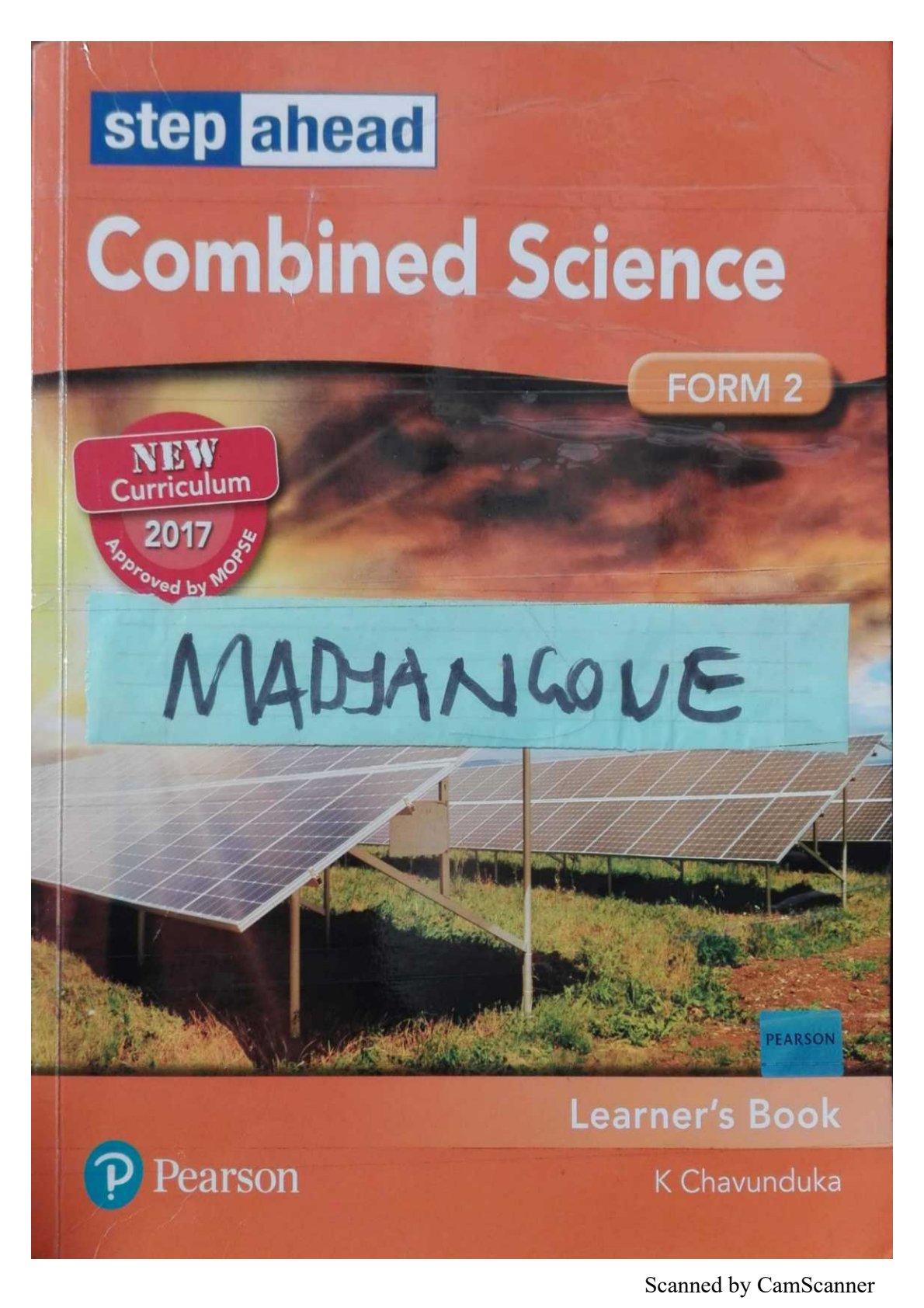 First page of Step Ahead Combined Science Form 2 Learner's Book Combined Science Form 2