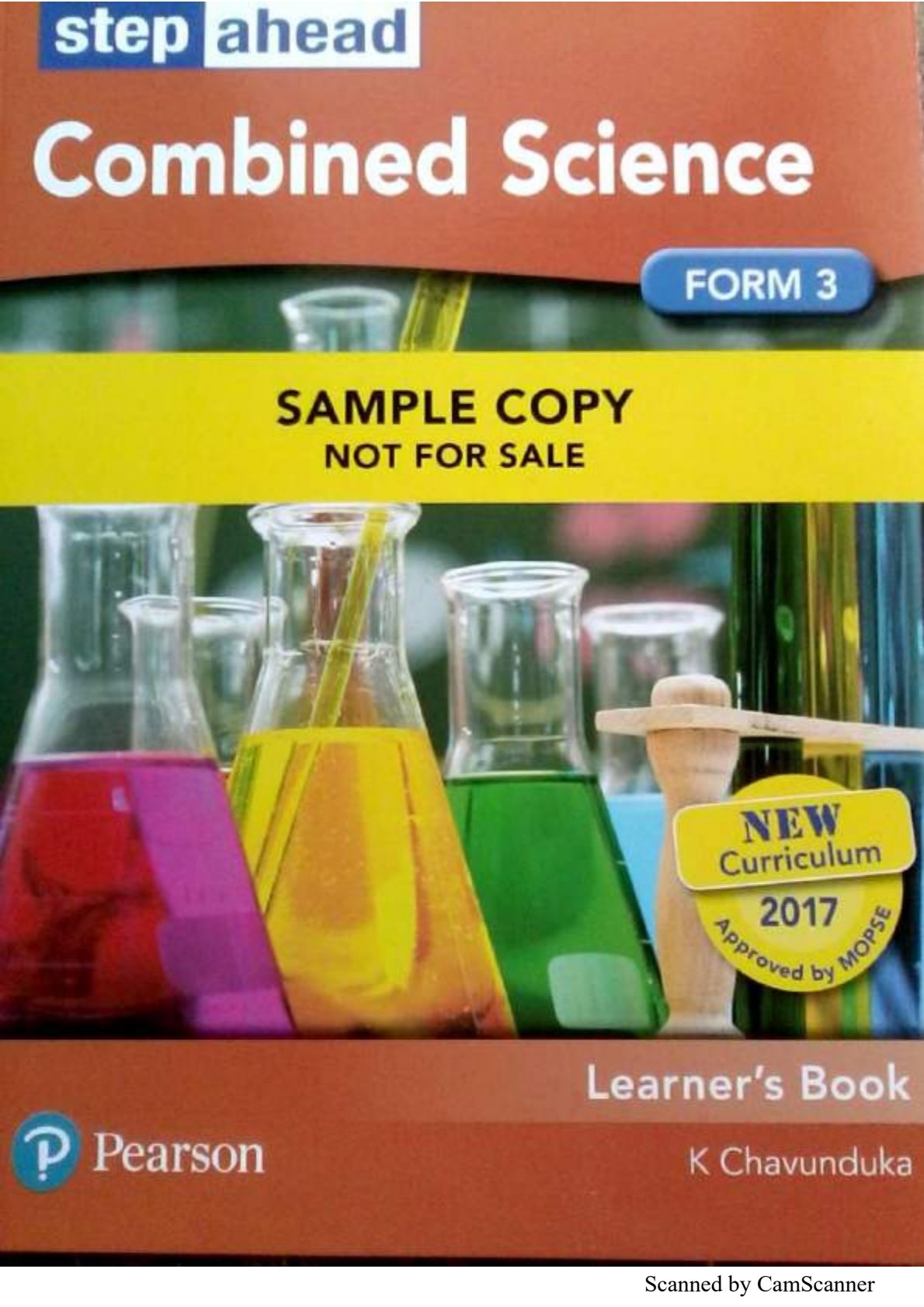 First page of Step Ahead Combined Science Form 3 Combined Science Form 3