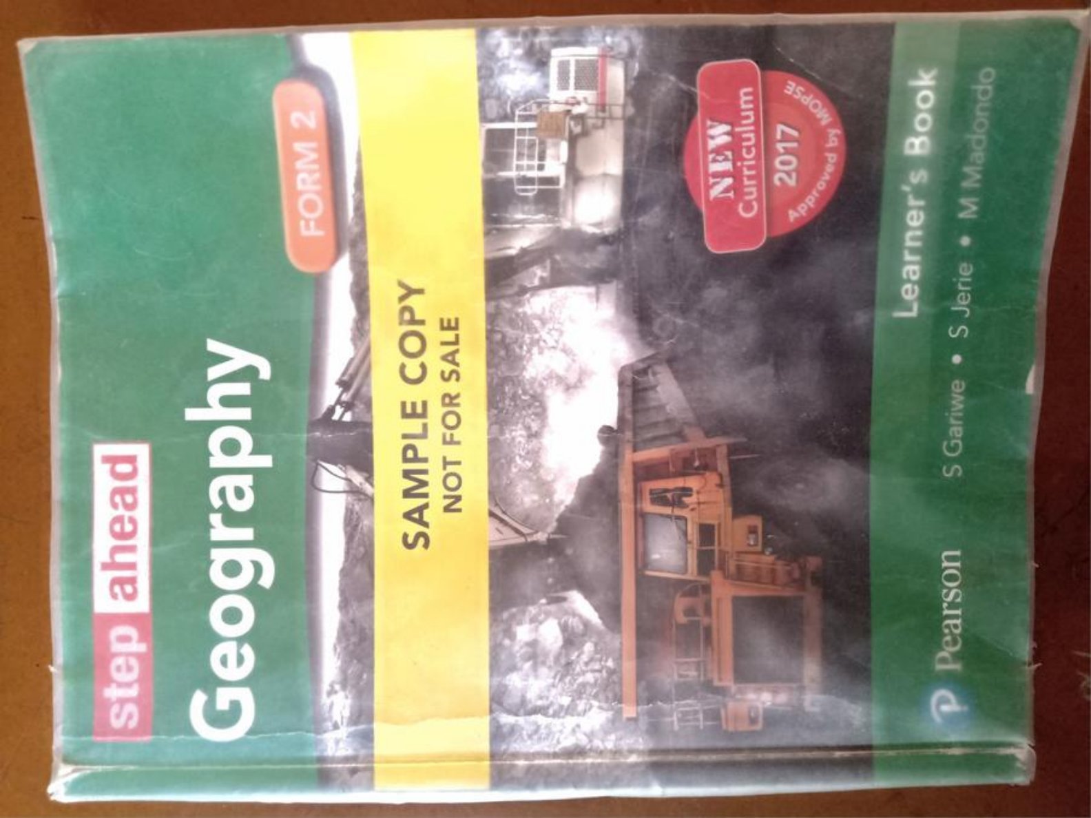 First page of Step Ahead Geography Form 2 Geography Form 2
