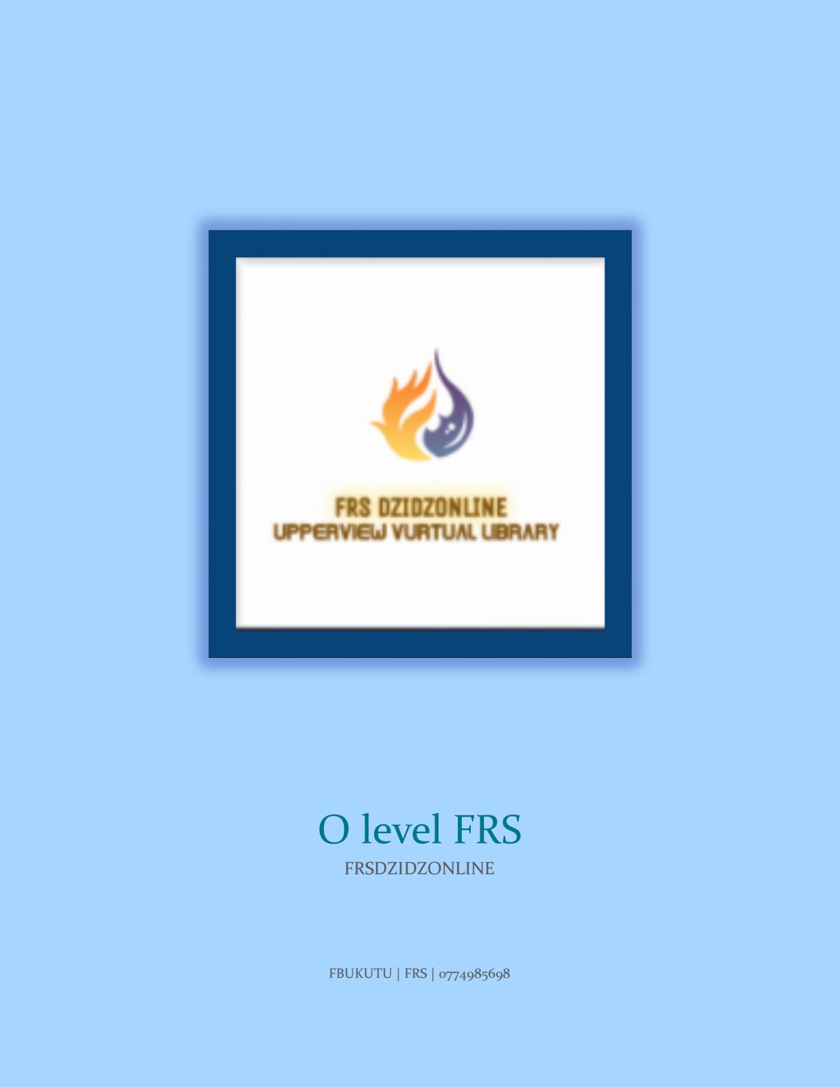 First page of WEBINAR.O_LEVEL_FRS.pdf