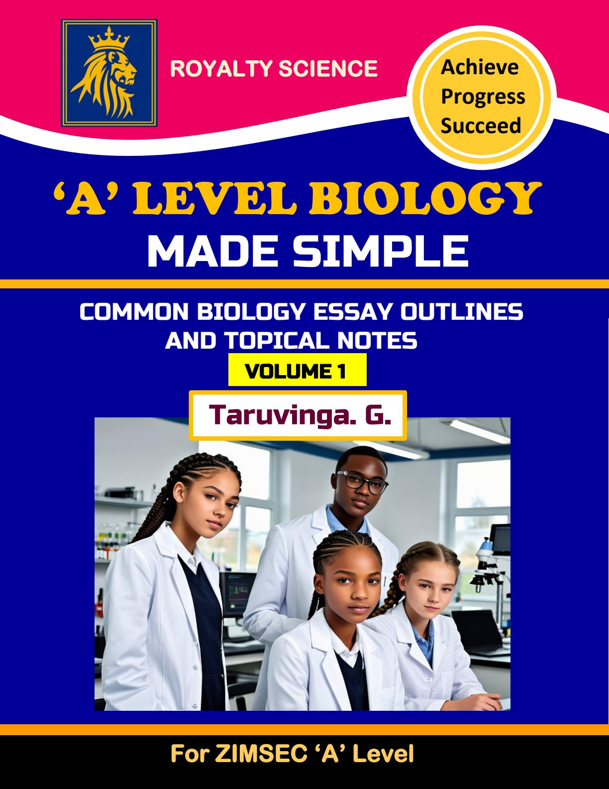 First page of ZIMSEC A-Level Biology 2025 Study Guide