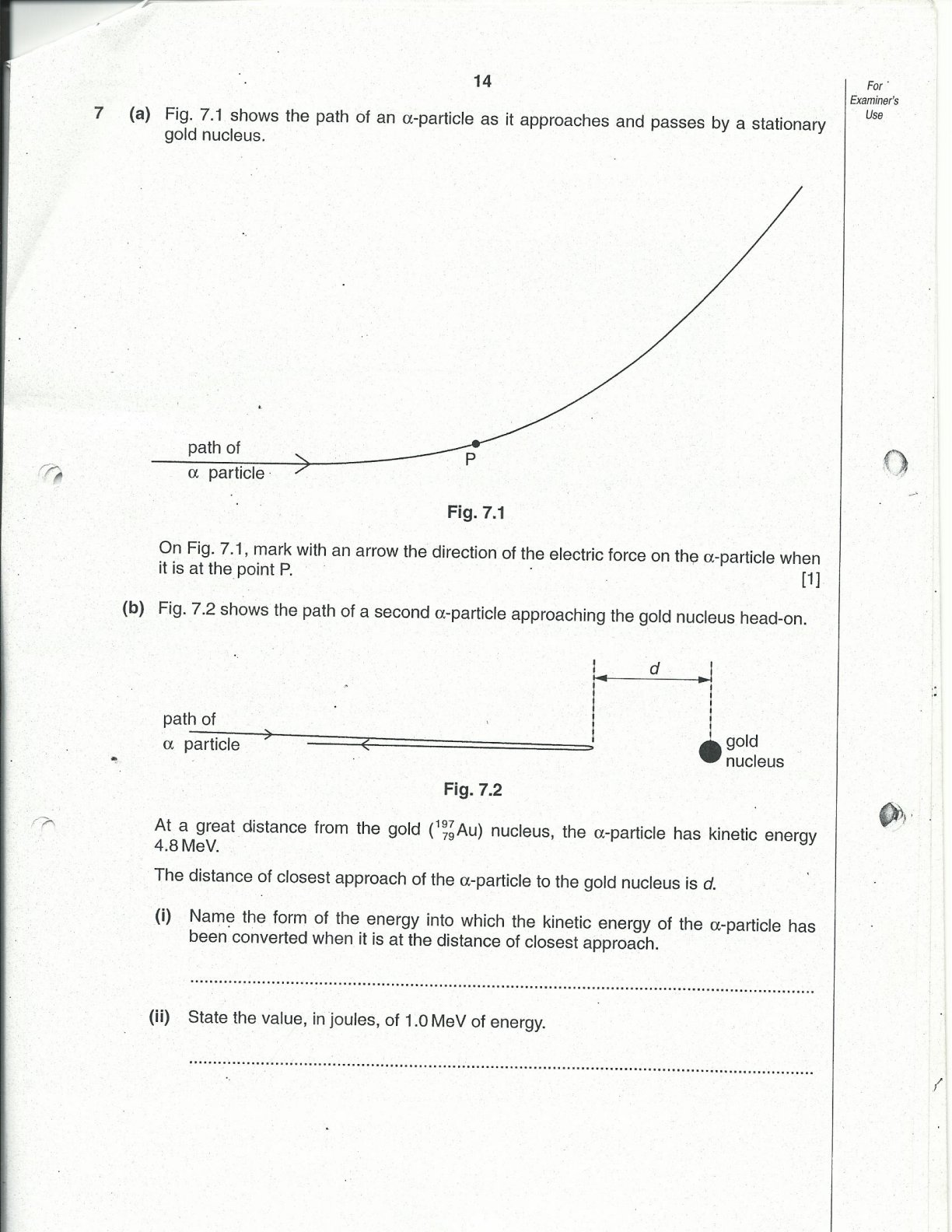 First page of ZIMSEC A-Level Physics Paper 2 October 2001 Question Paper
