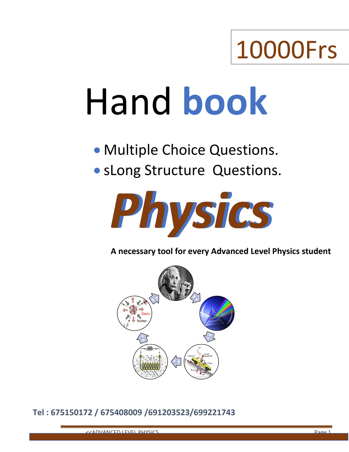 First page of ZIMSEC A-Level Physics Study Guide