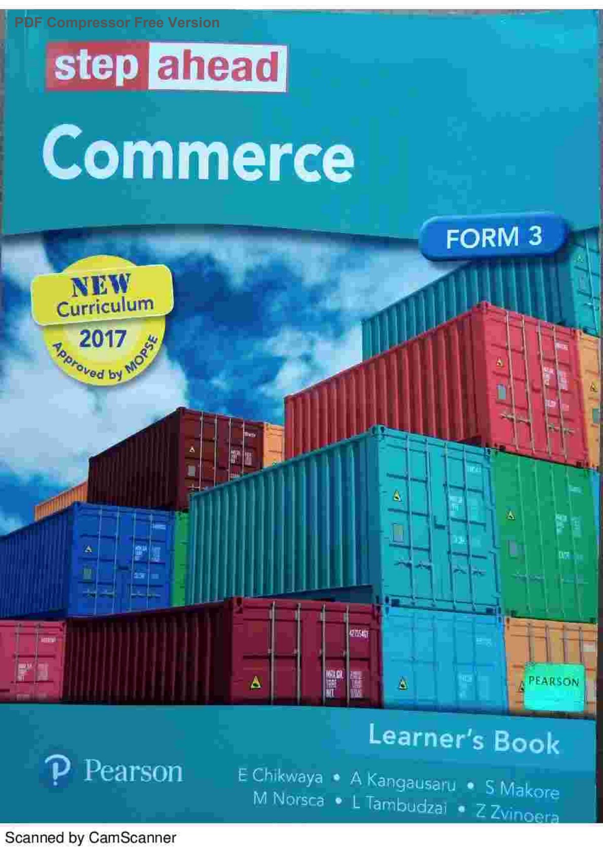 First page of ZIMSEC Form 3 Commerce Study Guide