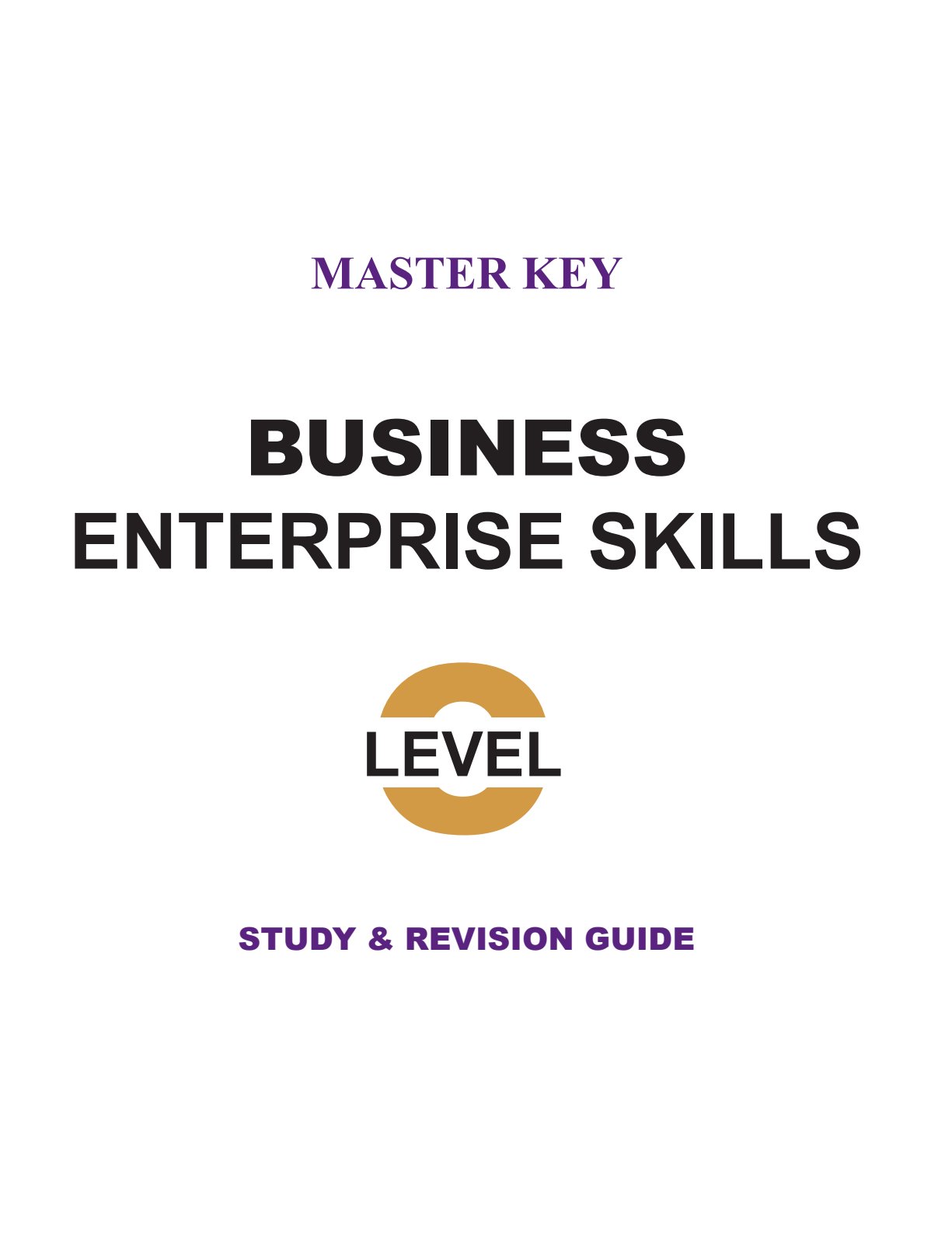 First page of ZIMSEC O-Level Business Enterprise Skills Master Key Study Guide