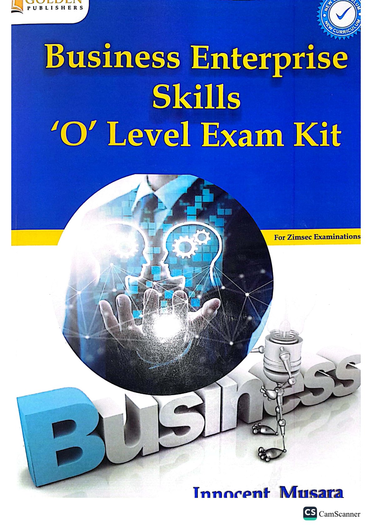 First page of ZIMSEC O-Level Business Enterprise Skills Study Guide