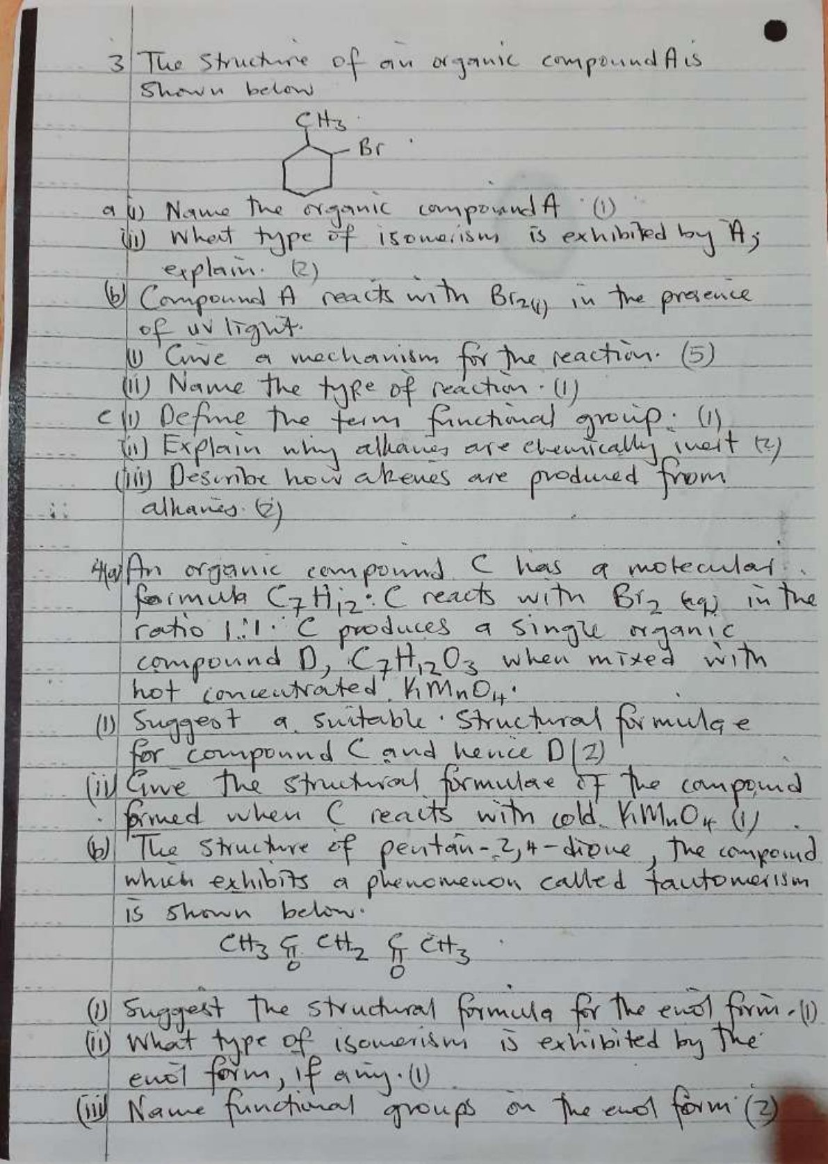 First page of ZIMSEC O-Level Chemistry Paper 2 November 2022 Question Paper