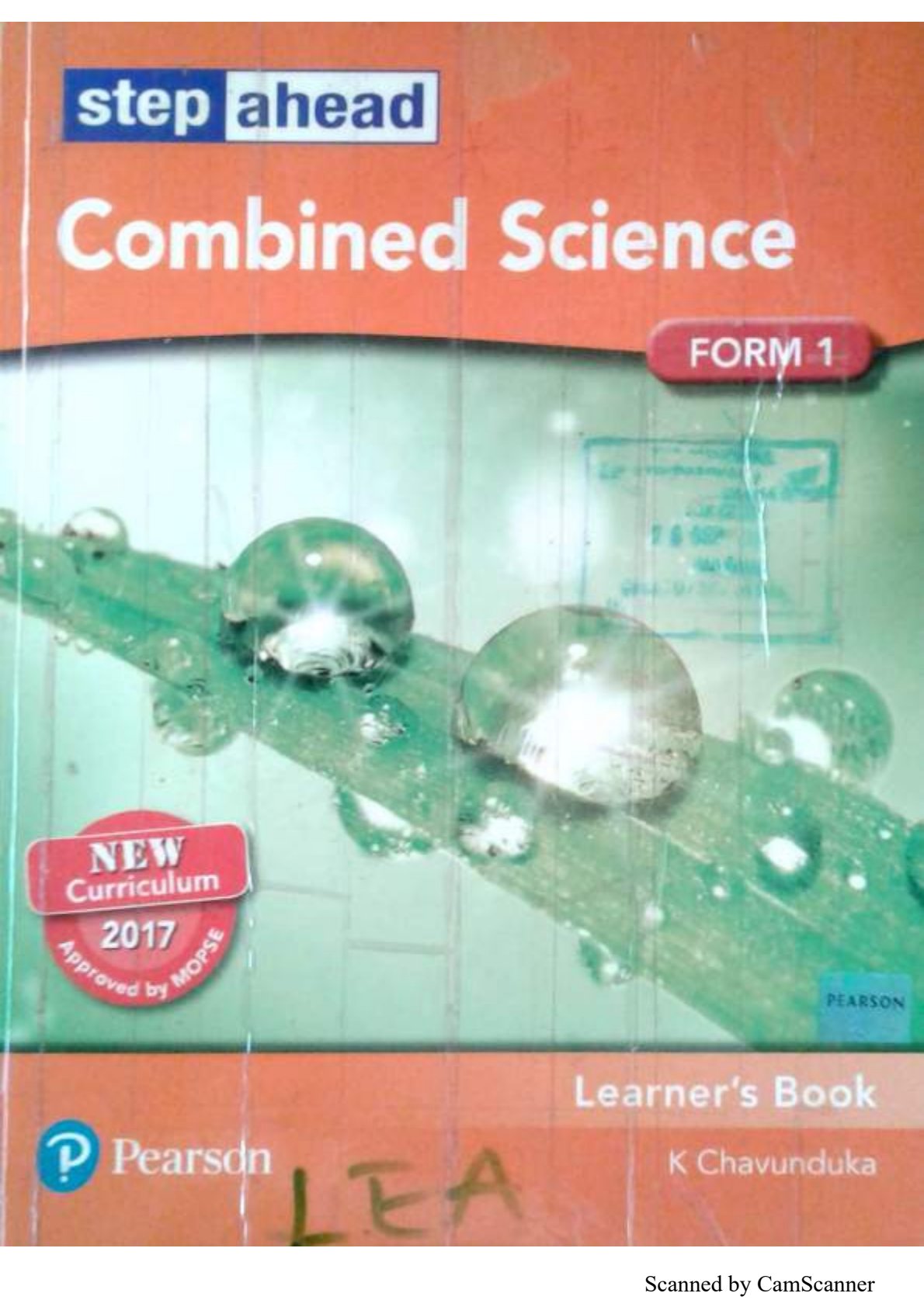 First page of ZIMSEC O-Level Combined Science Step Ahead Study Guide