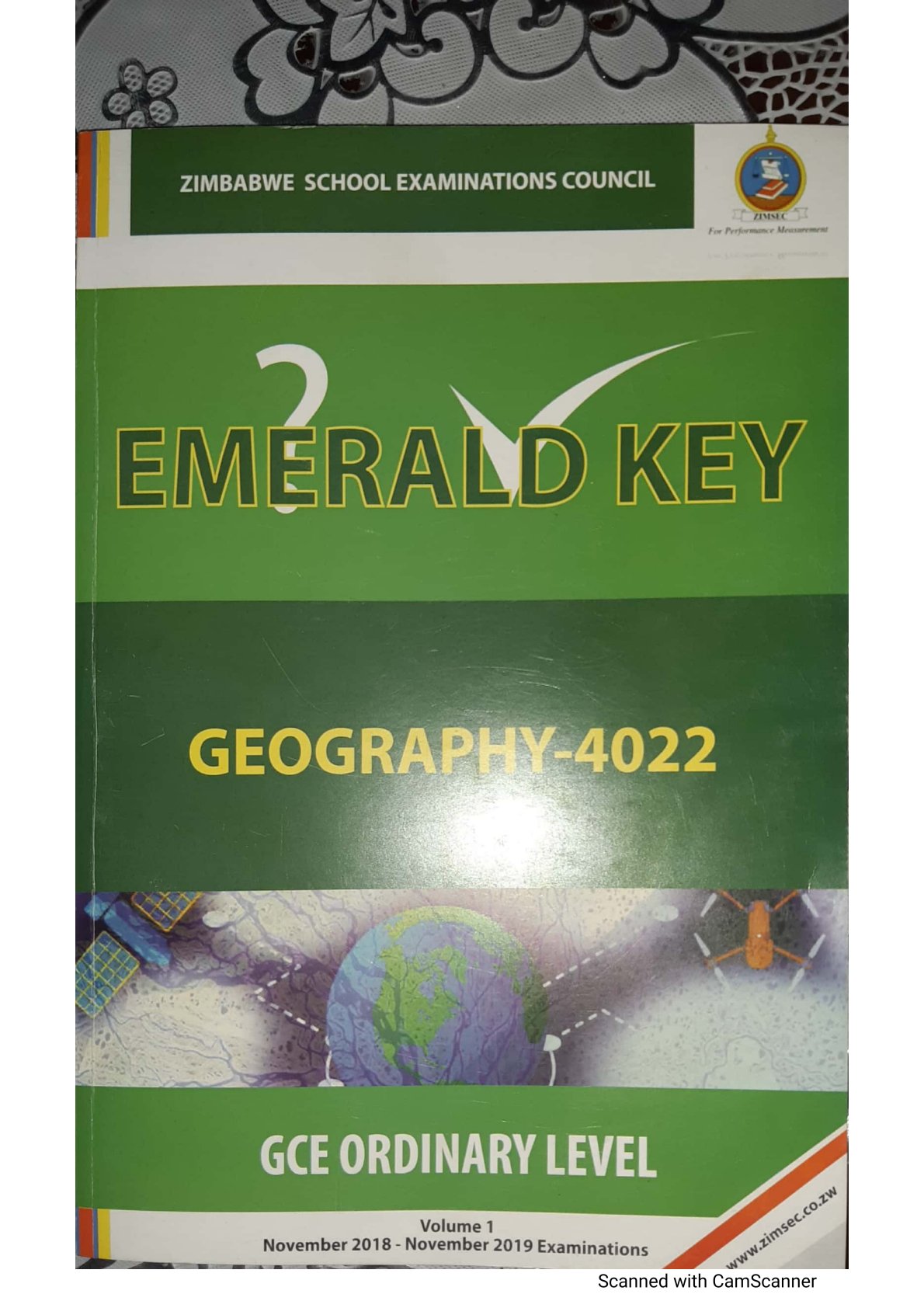 First page of ZIMSEC O-Level Geography Emerald Key Study Guide