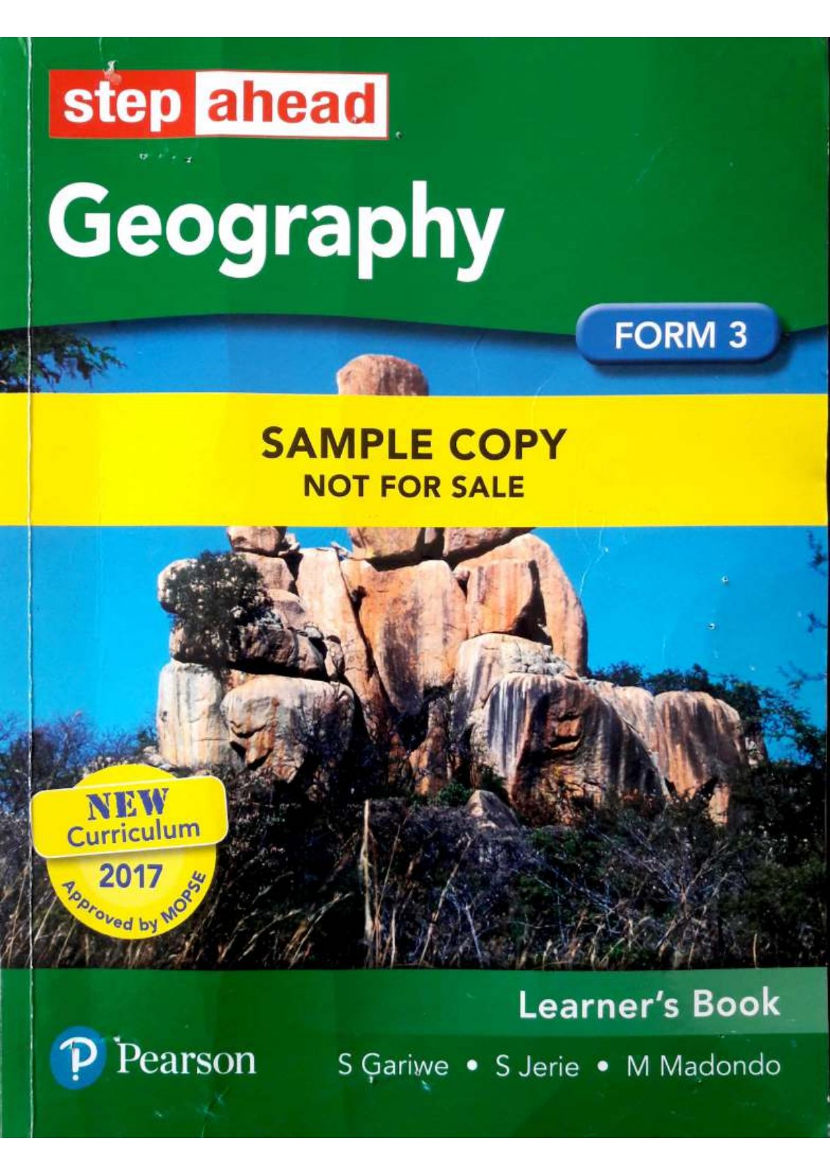 First page of ZIMSEC O-Level Geography Step Ahead Study Guide
