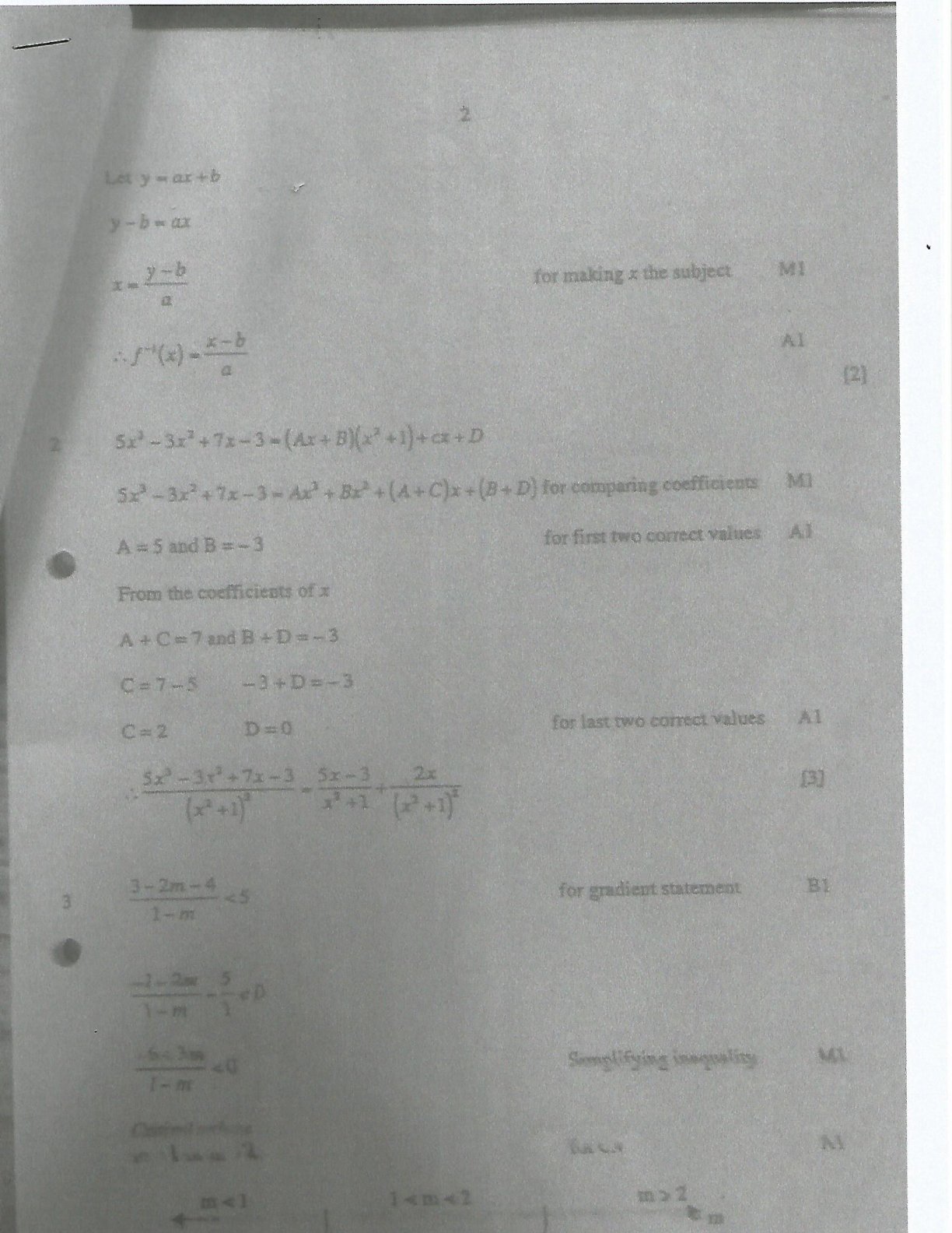 First page of ZIMSEC O-Level Mathematics Paper 1 June 2016 Marking Scheme