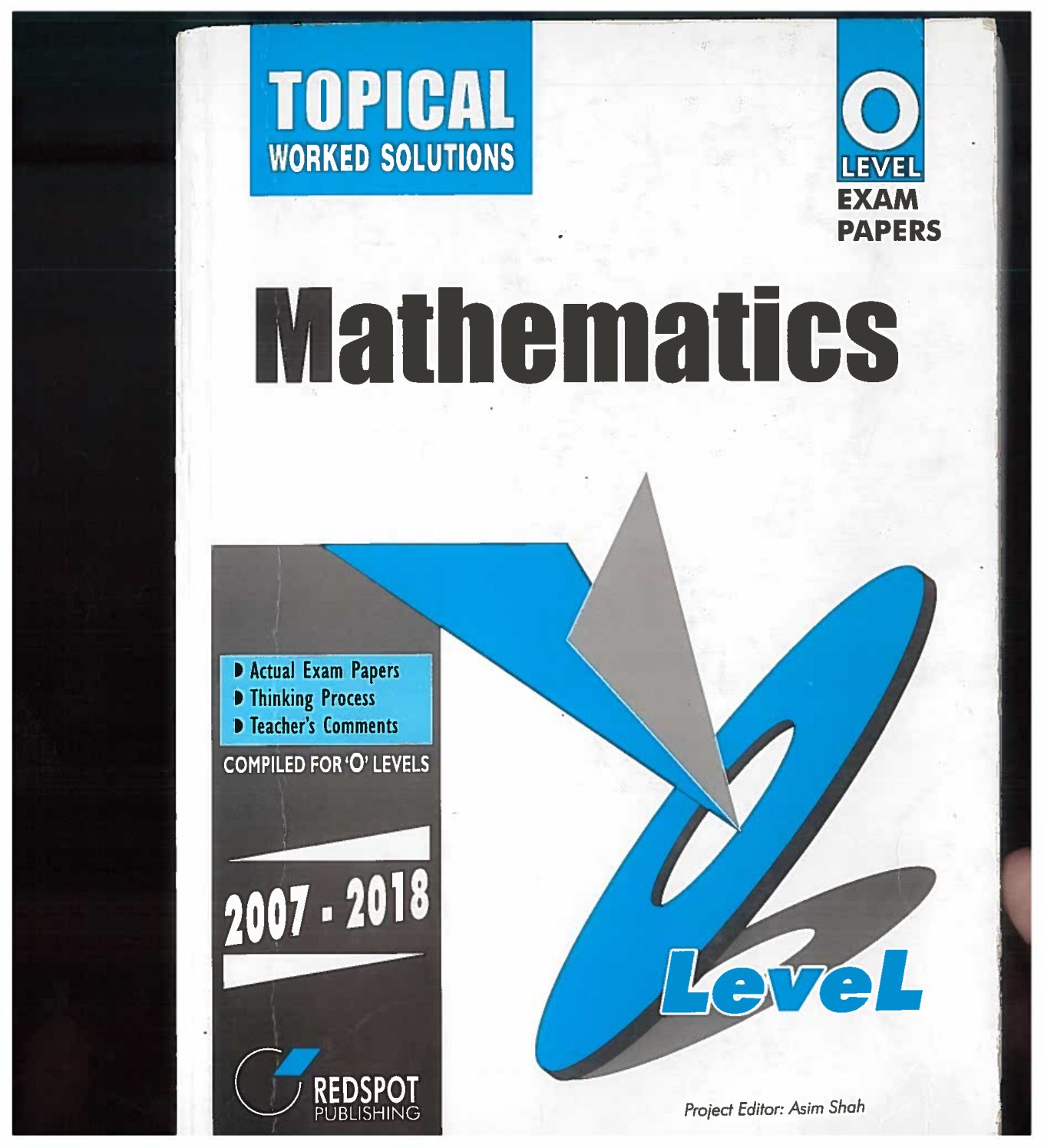 First page of ZIMSEC O-Level Mathematics Red Spot 2007-2018 Study Guide